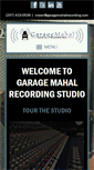 Mobile Screenshot of garagemahalrecording.com