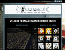 Tablet Screenshot of garagemahalrecording.com